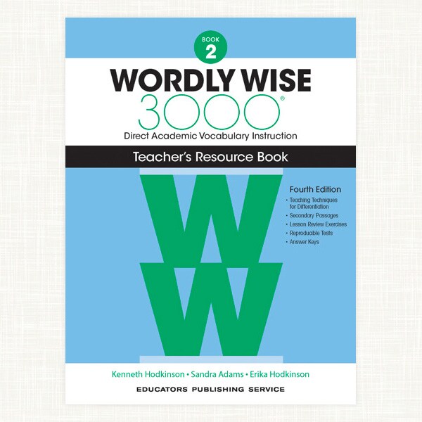 Wordly Wise 3000 Teacher's Resource Book, 4th Edition, Grade 2