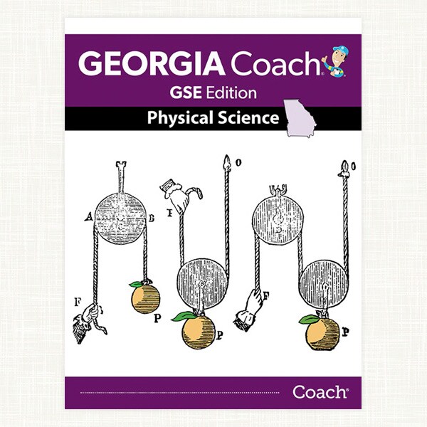 Georgia Coach GSE Edition Physical Science Student Edition   2001169 A Coach Physical Science GA 