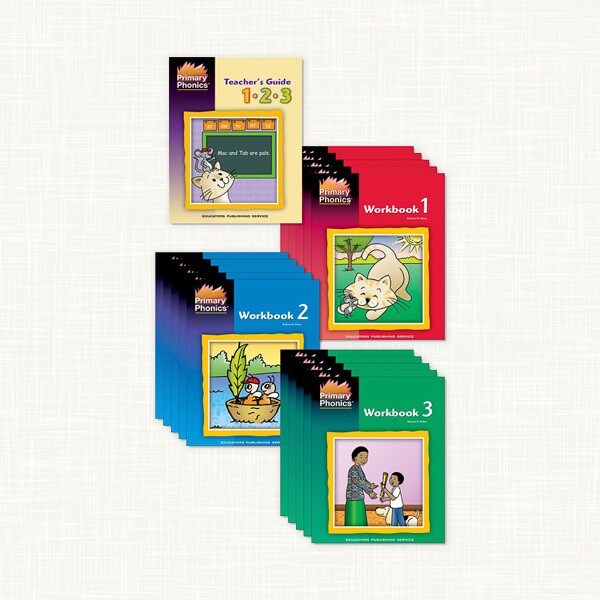 Primary Phonics Classroom Reading Program, Levels 1 To 3, Set Of 76